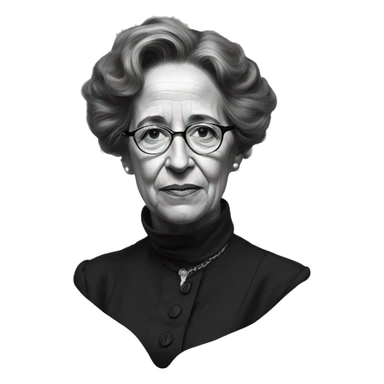 portrait of hannah arendt sticker