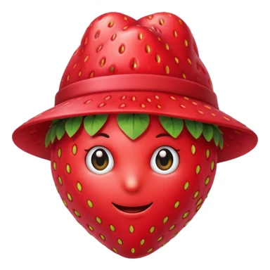 strawberry front the mic with hat sticker