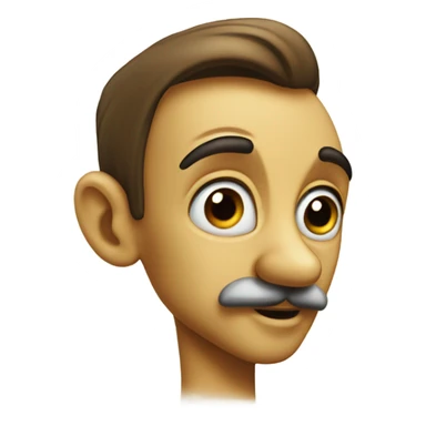 Pinocchio with a long nose sticker