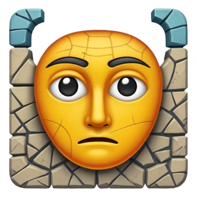 Curse in the middle of the mosaic sticker