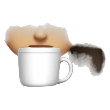 brunette girl wrapped in blanket drinking coffee sticker