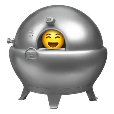 Vintage closed tanning chamber silver sticker