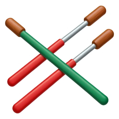 short heavy sticks with bisel endings christmas color sticker