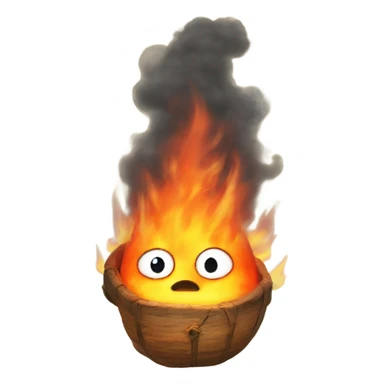 calcifer from studio ghibli sticker
