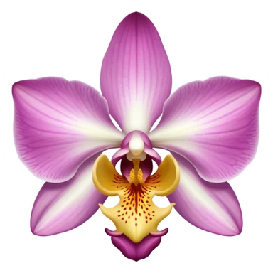 single orchid flower sticker