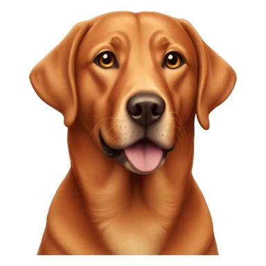 fox red labrador  sticker