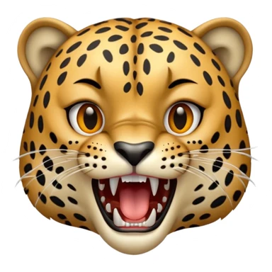 Leopard roar sticker