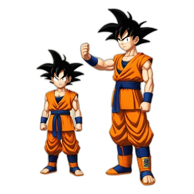 Son goku & saytama sticker
