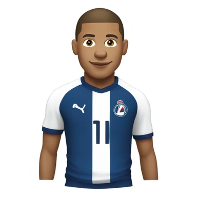 kylian mbappé in a computer sticker