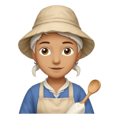 miller with flour sack in Medieval Villagers sticker