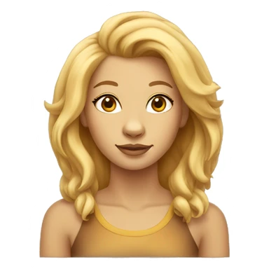 lioness with blonde hair sticker