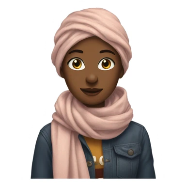 Alana champion wearing scarfes sticker