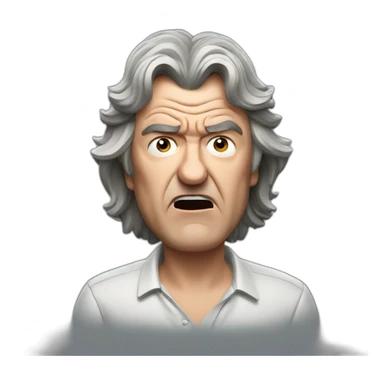 james may angry sticker
