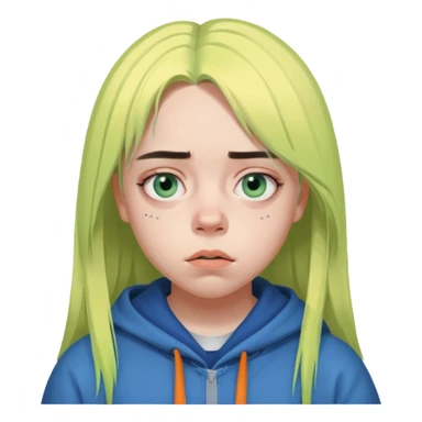 Billie Eilish just head  sticker