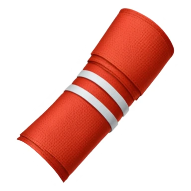 Sanguine-red arm bandages sticker