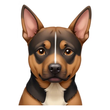 Pit bull/german shepherd mixed dog  sticker