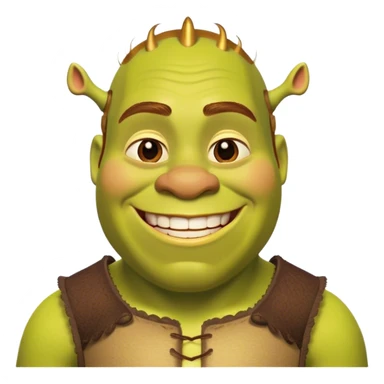 Shrek piss sticker