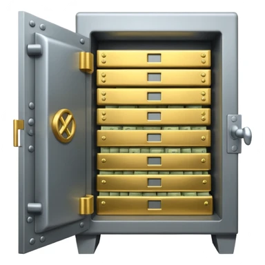 banco con dinero sticker