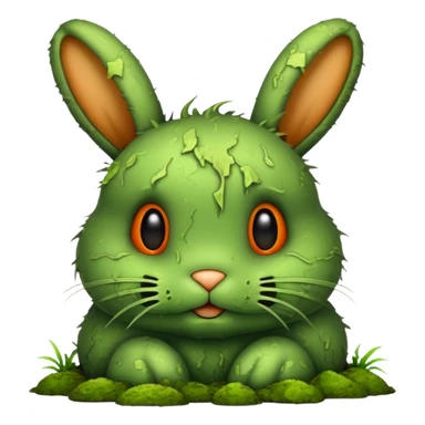Green Bunny Rotten sticker