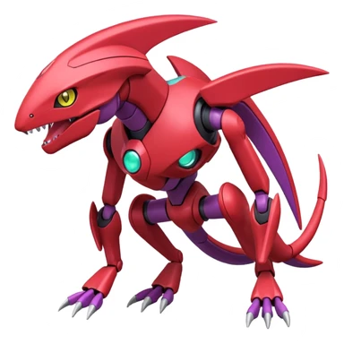 Heliolisk-Cyclizar-Genesect-Pokémon, full body sticker
