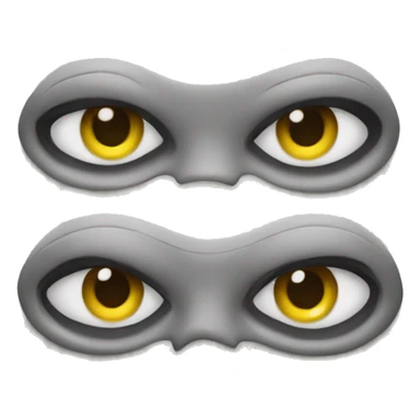 two oval eyes looking two the right sticker
