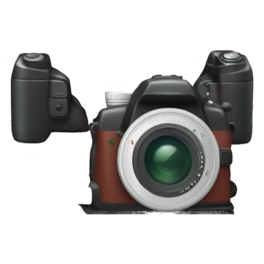 white girl photographer with dark red curly hair and Canon camera sticker