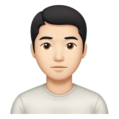 Do violence blackhair Asian man sticker