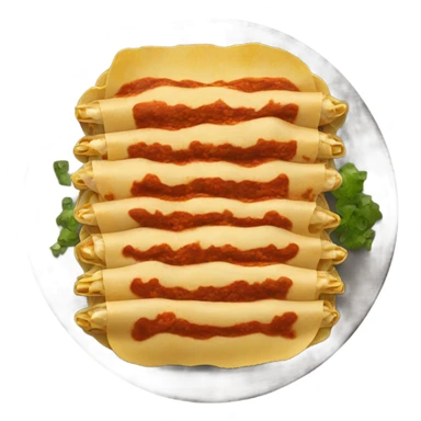 Smooth Plate of Enchiladas red sauce sticker