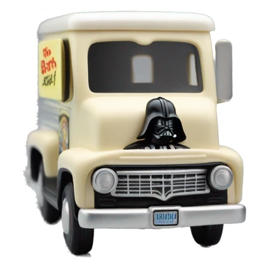 Darth Vader’s Matchbox ice cream delivery truck 1956 ford sticker