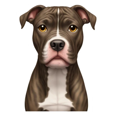 Brindle pitbull sticker