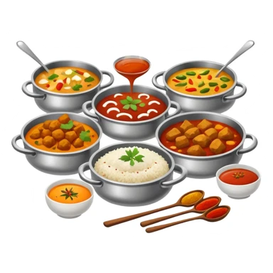 home cooked indian food sticker