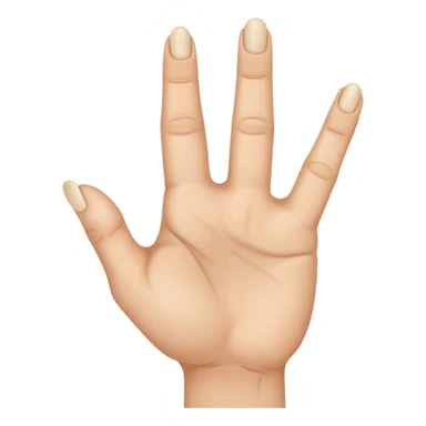 hand with middle finger and ring finger crossed sticker