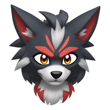 Litten-Zorua-Zoroark-Nargacuga-Lycanroc sticker