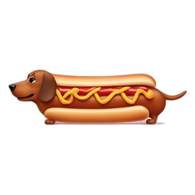 dachshund-with-hotdog-body sticker