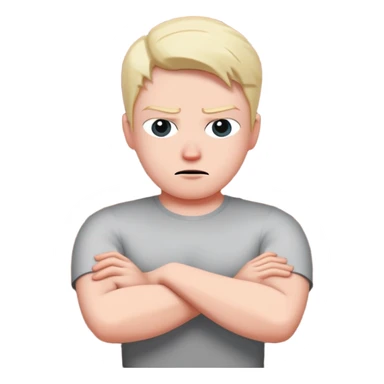 person building brick wall between themselves and others, emotionally distant expression, arms crossed defensively, turning body away from connection, cold eyes avoiding eye contact, visible barrier or shield symbol sticker