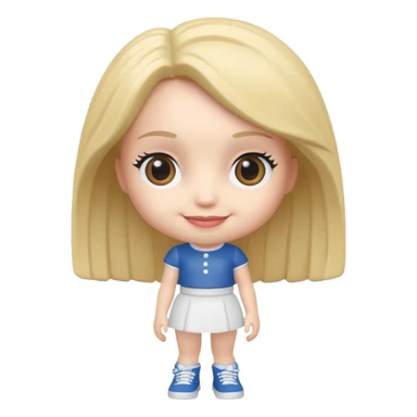 Fanko Pop Figure girl full body sticker