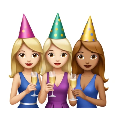 girls party in club sticker