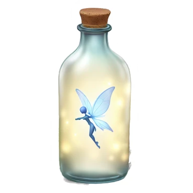 White magic fairy light sparkling old Antique bottle with poison and with herbal and flowers sticker