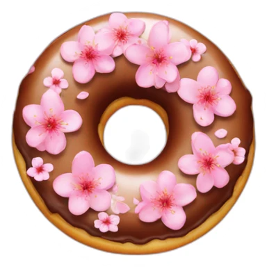 cherryblossom choco donut sticker