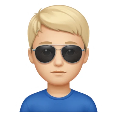 russia boy with sunglasses sticker