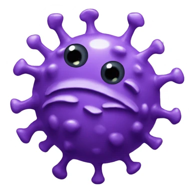 coronavirus violet funny sticker
