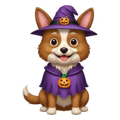 Halloween dog costume  sticker
