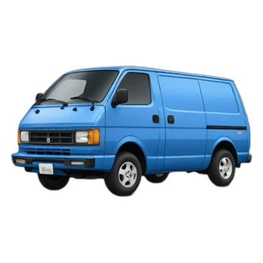 NISSAN BLUE 1986  VAN VAN STANZA sticker