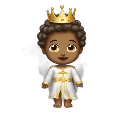 Baby king angel sticker