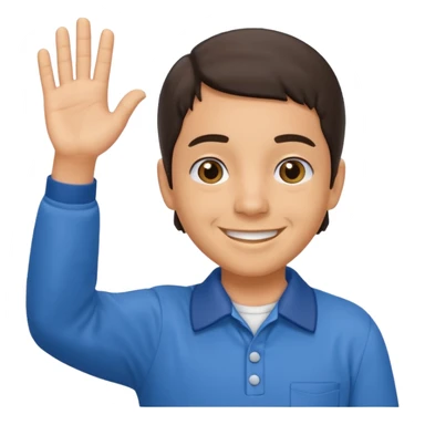 kiko del chavo del 8 saludando con camisa completa sticker