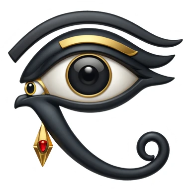 eye of horus blac sticker