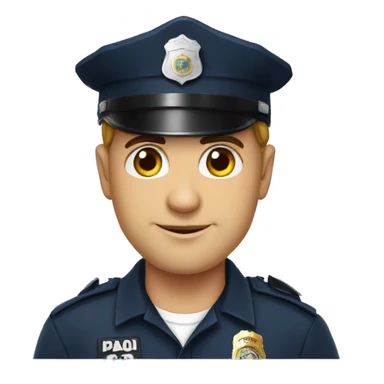 leon con gorra de policia  sticker