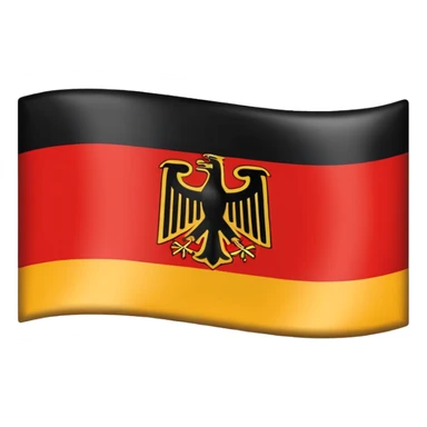 CReate me an emoji of the 2nd Reich, the German Empire also known as the Kaiserreich. Its flag is a Tricolor like germanys current one. make the top color be Black, the central one be white and the botton one red sticker