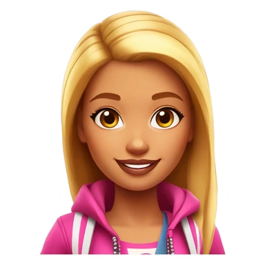 Female Barbie in subway surfers sticker