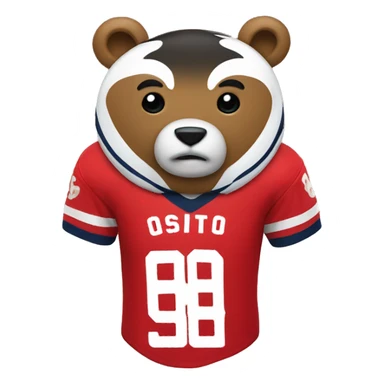 osito con jersey sticker